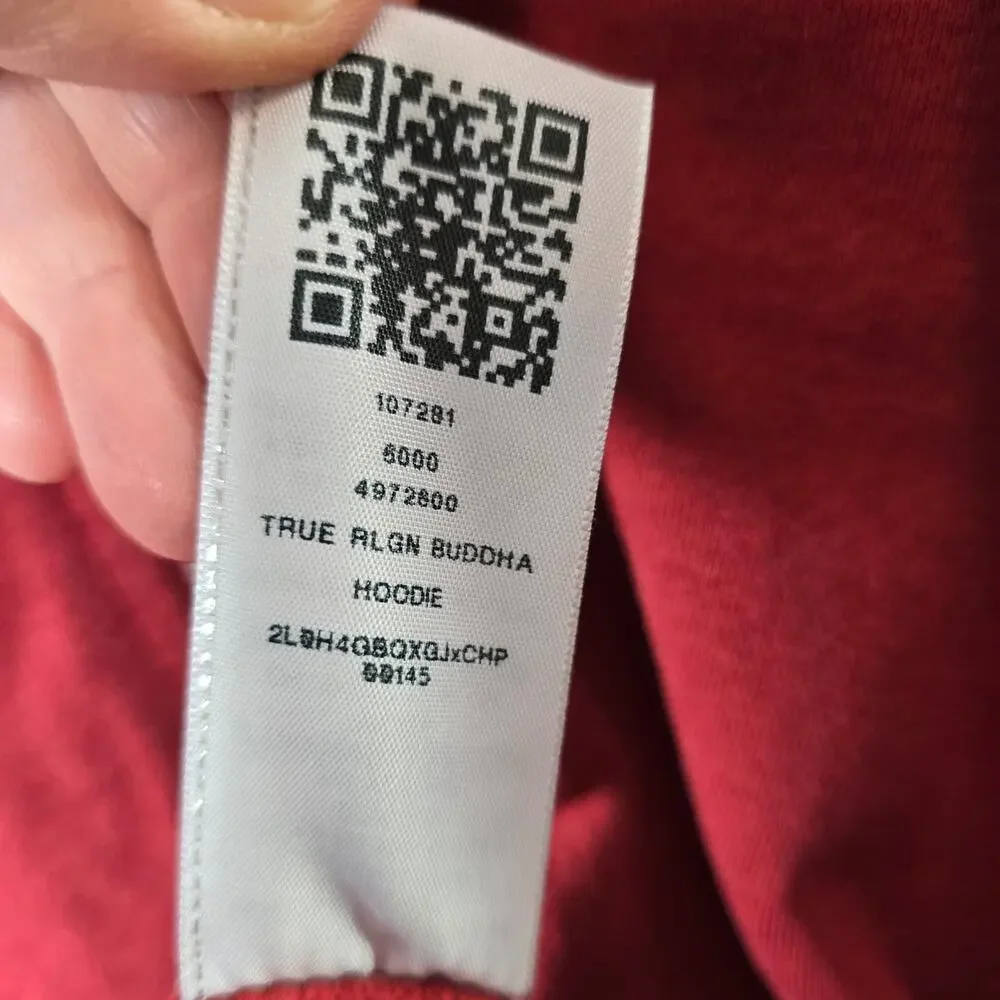Men's True Religion Buddha Full Zip Hoodie Sweatshirt Size Large